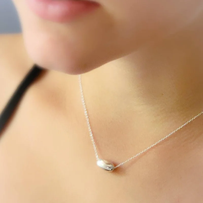 ladies-bridal-necklace-Modern Floating Bead Necklace