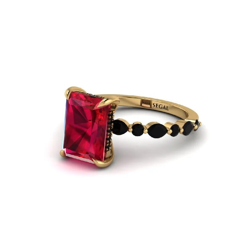 engagement-custom-silver-ring-Radiant-Cut Ruby Eternal Radiance Engagement Ring - Skye No. 40