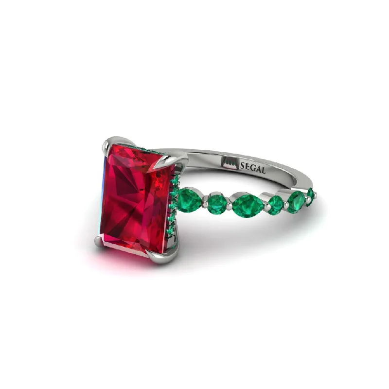 engagement-luxury-diamond-ring-Radiant-Cut Ruby Eternal Radiance Engagement Ring - Skye No. 27