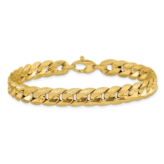 Ladies bracelets for meetups -14K Gold Men's Cuban Link Bracelet