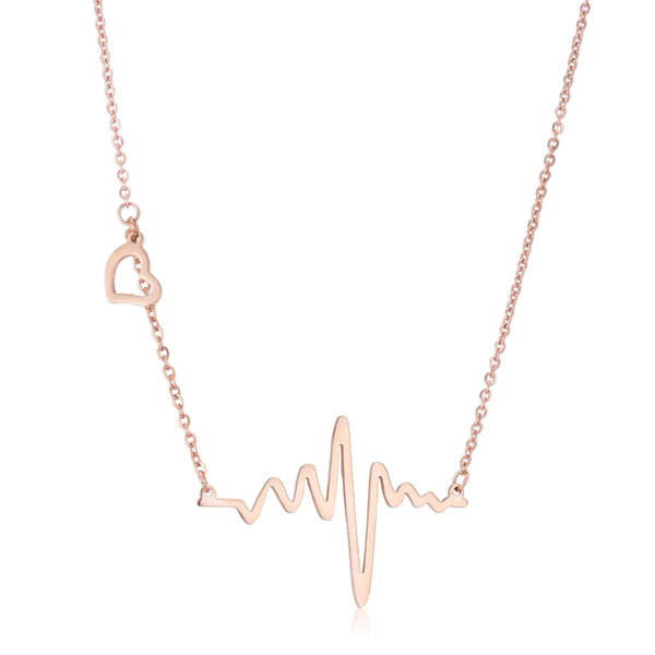 ladies-statement-heart-necklace-Pulse Necklace