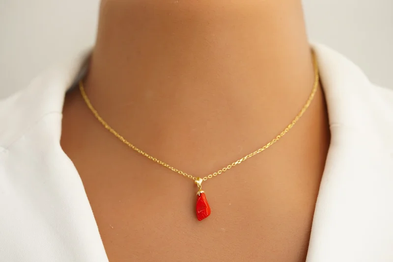 ladies-bohemian-necklace-14k Lucky Charm Necklace