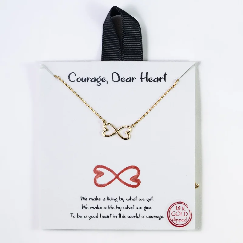 ladies-charm-birthstone-necklace-Courage, Dear Heart Necklace