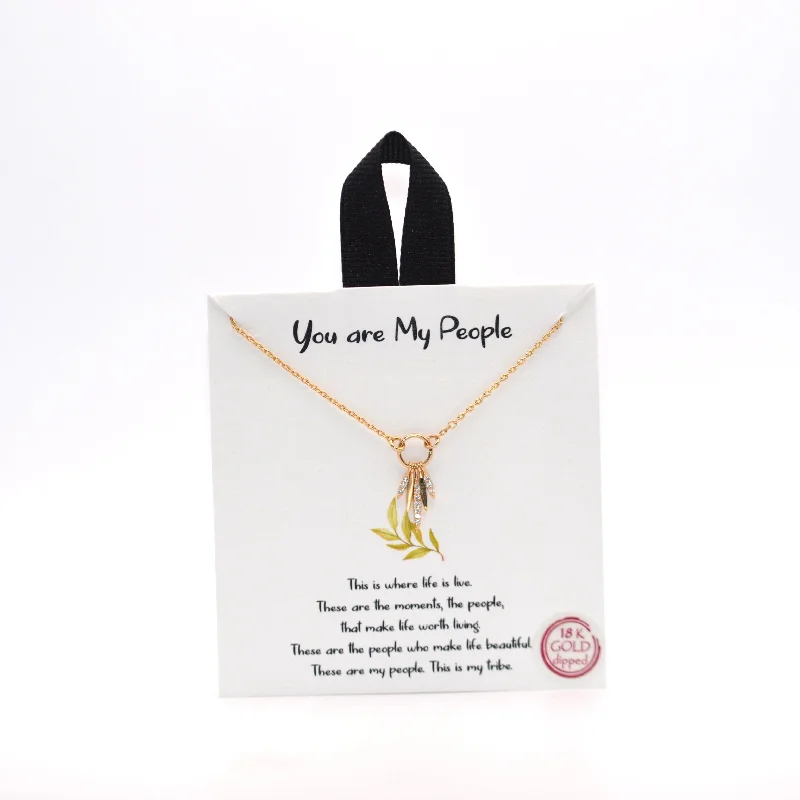 ladies-delicate-rose-gold-necklace-My People Necklace (You are My People)