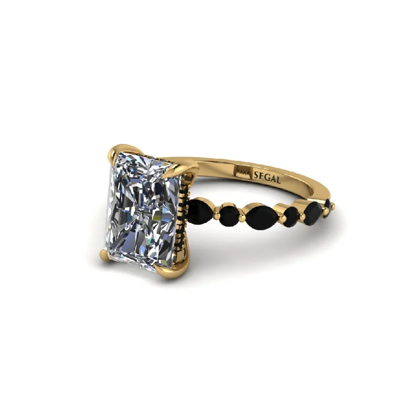 engagement-pear-cut-gold-ring-Radiant-Cut Diamond Eternal Radiance Engagement Ring - Skye No. 31