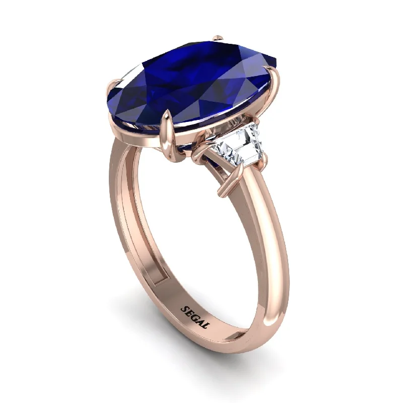 engagement-modern-ring-Oval-Cut Sapphire Three Stone Engagement Ring - Amari No. 14