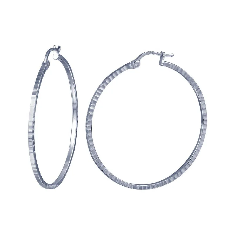 ladies-short-hoop-earrings-Silver 925 Round Hoop DC Earring Hoop 1.5mm - HP03-1.5