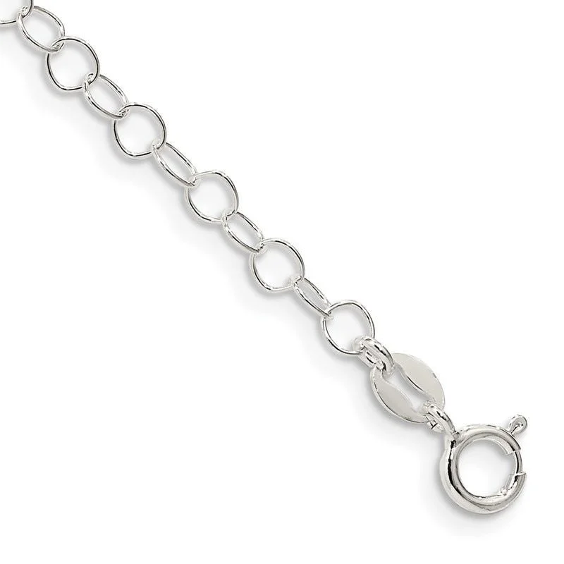 Ladies bracelets for stylists -Sterling Silver 3.5mm Fancy Cable Chain Bracelet