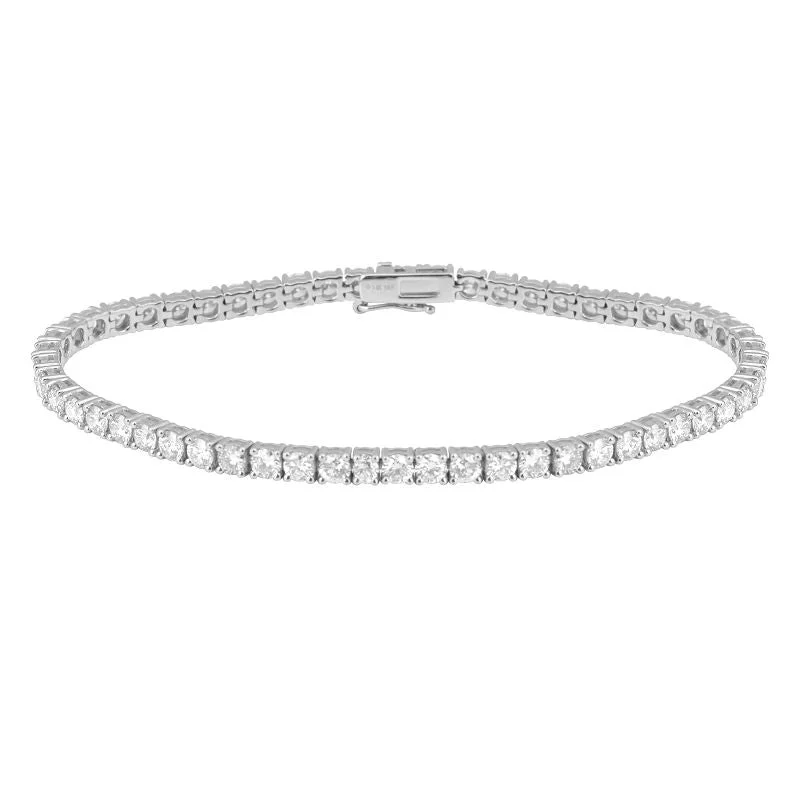 Ladies bracelets for date nights -3.68tw Natural Diamond Tennis Bracelet