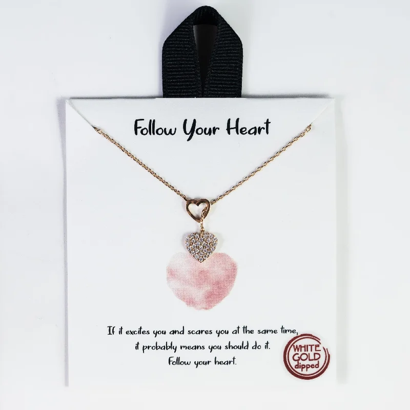 ladies-crystal-rose-gold-necklace-Follow Your Heart Necklace