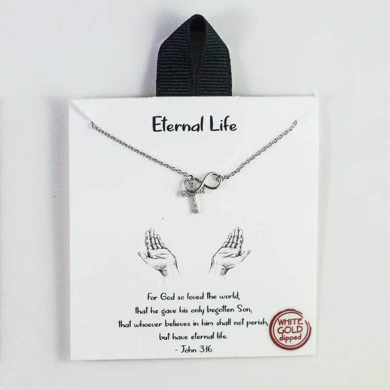 ladies-sterling-silver-moon-necklace-Eternal Life Necklace