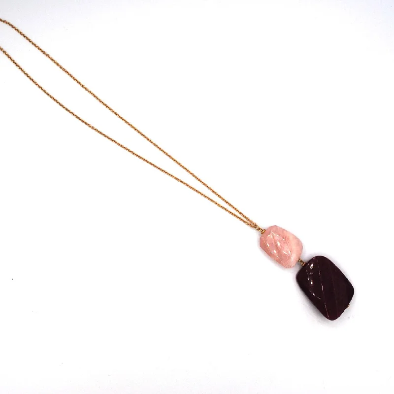 ladies-flower-rose-gold-necklace-Rosa Necklace