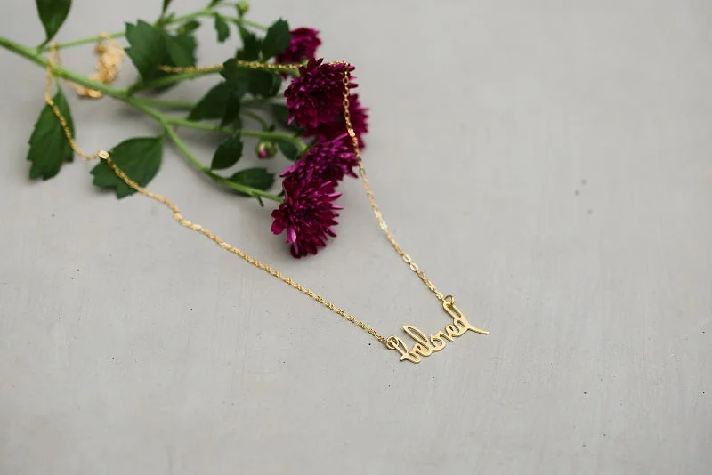 ladies-elegant-diamond-necklace-Brass Beloved Necklace