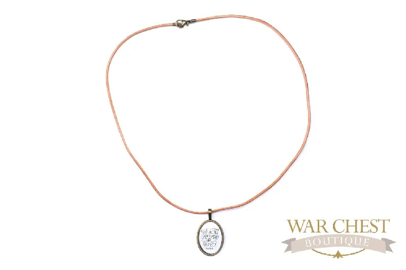 ladies-name-rose-gold-necklace-Seek Justice Necklace