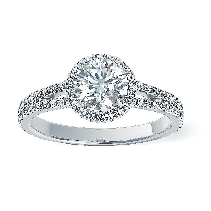 engagement-modern-diamond-ring-Lab Grown Diamond Halo Engagement Ring