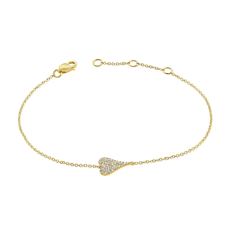 Ladies bracelets modern cuffs -14K Gold Love Bracelet with Diamonds