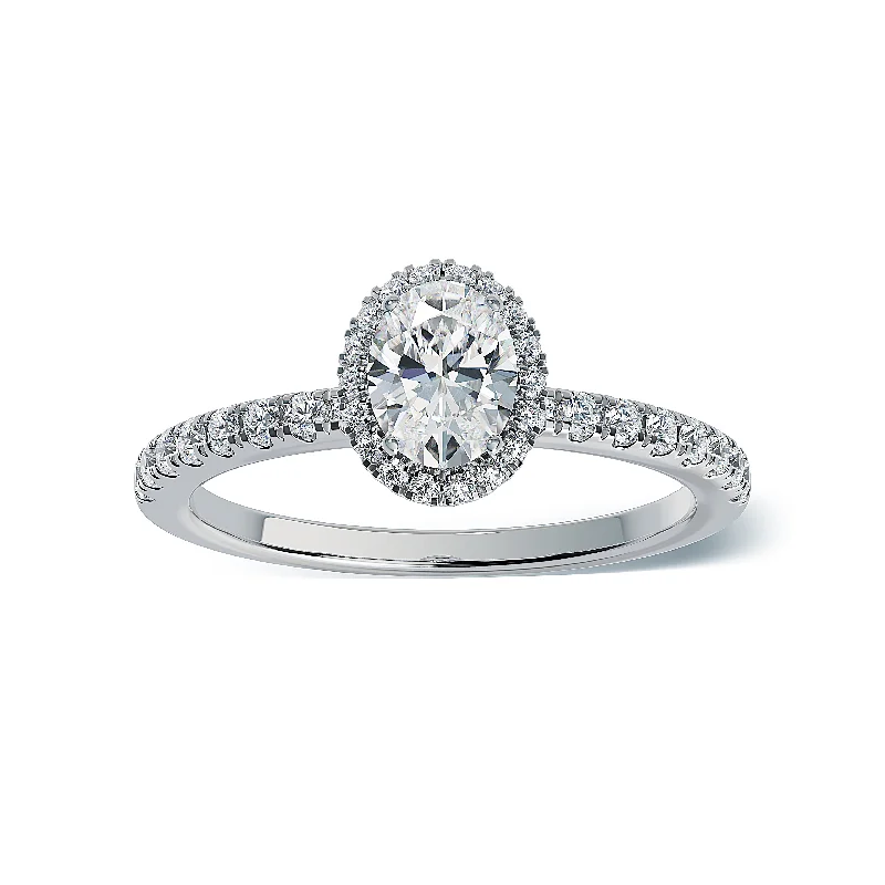 engagement-heart-ring-Lab Grown Diamond Halo Engagement Ring