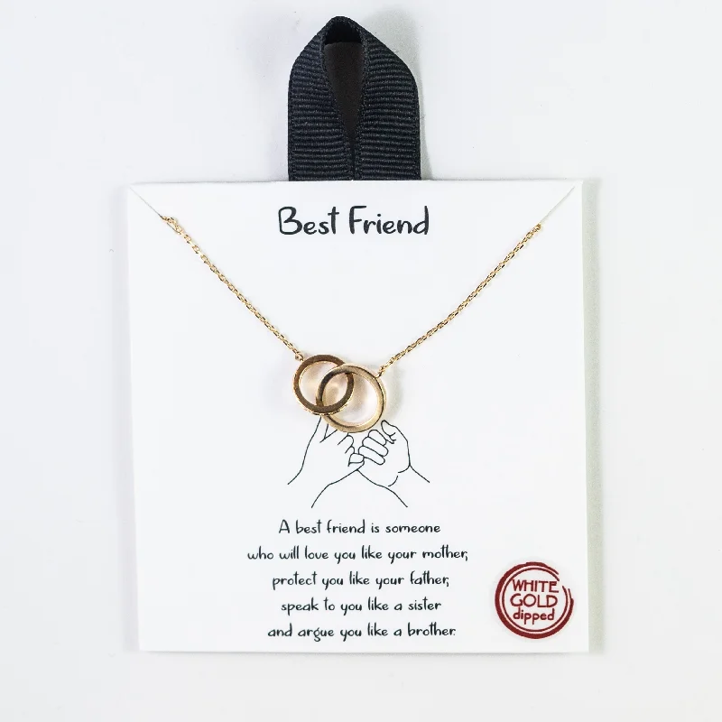 ladies-layered-minimalist-necklace-Best Friend Necklace