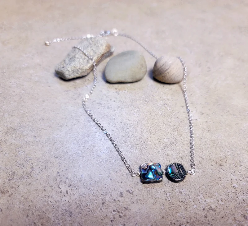 ladies-wedding-pearl-necklace-Abalone Pathway Necklace