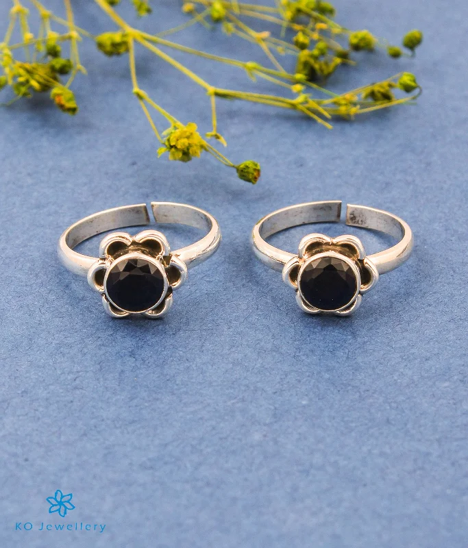 ladies ring constellation themed-The Pauspa Silver Toe-rings (Blue)