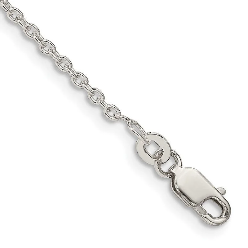 Ladies bracelets bold textures -Sterling Silver 1.95mm Cable Chain Bracelet